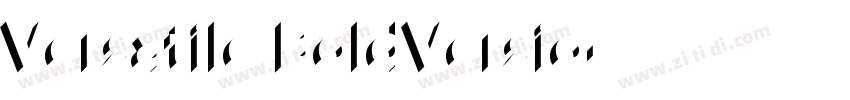 Versatile BoldVersio字体转换 Versatile BoldVersio字体转换